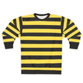 Me Before You Inspired Black and Yellow Striped Sweatshirt
