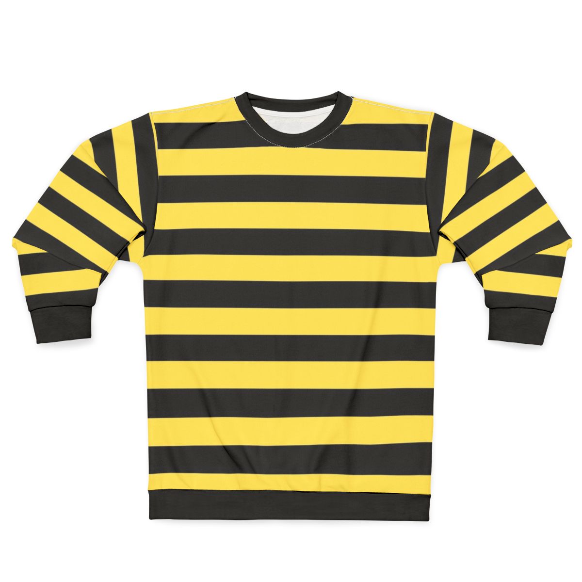 Me Before You Inspired Black and Yellow Striped Sweatshirt