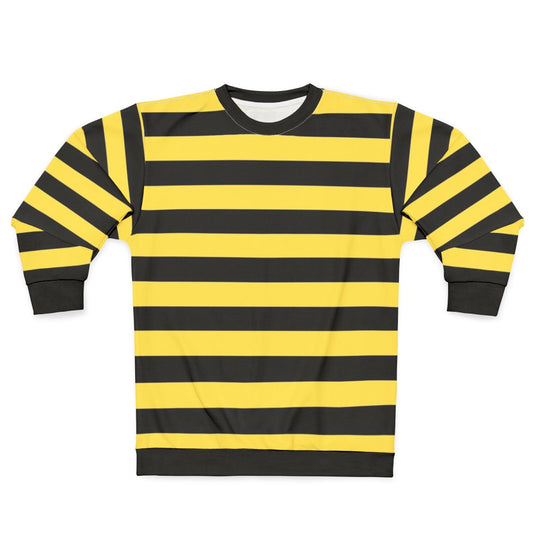 Me Before You Inspired Black and Yellow Striped Sweatshirt