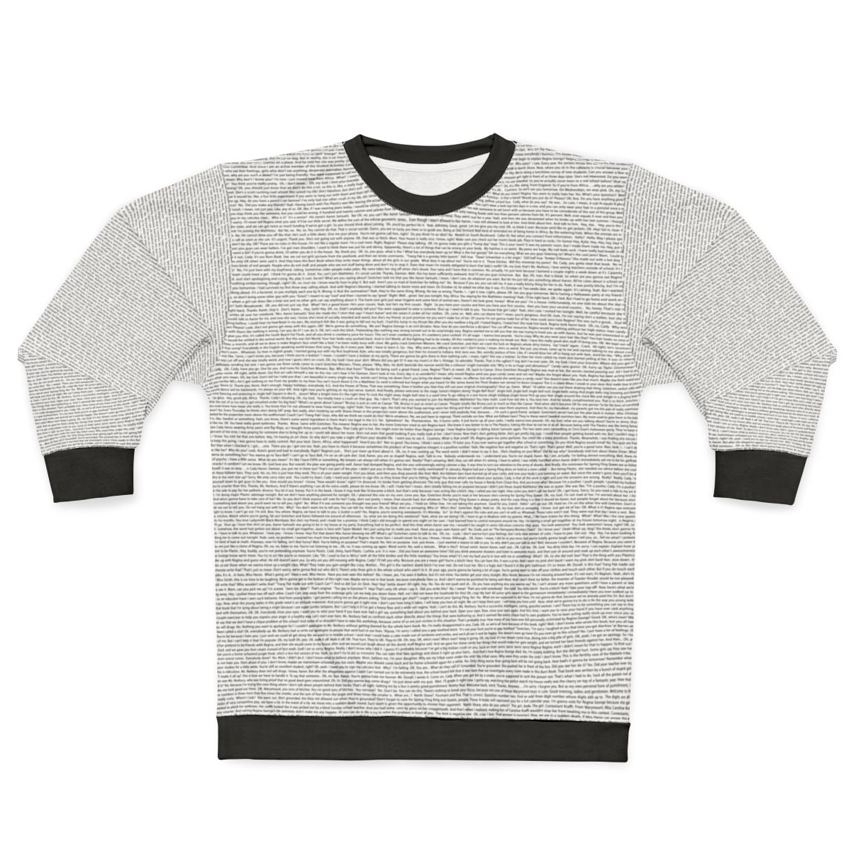 Mean Girls inspired sweatshirt with iconic script