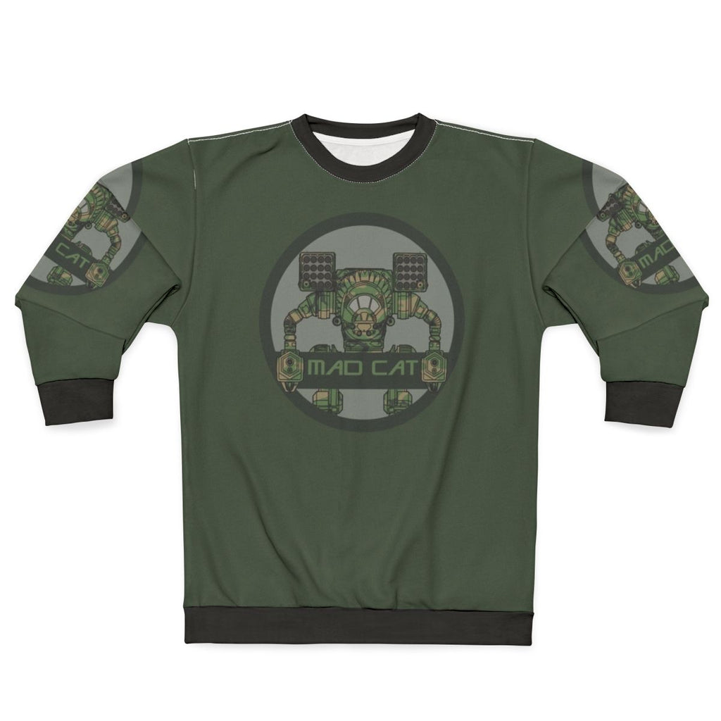 Mechwarrior mad cat mech camo sweatshirt
