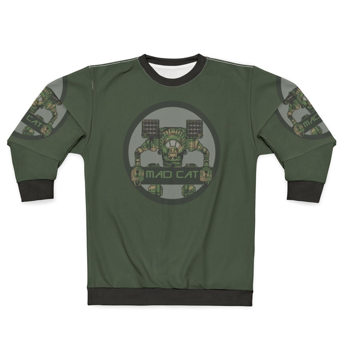 Mechwarrior mad cat mech camo sweatshirt
