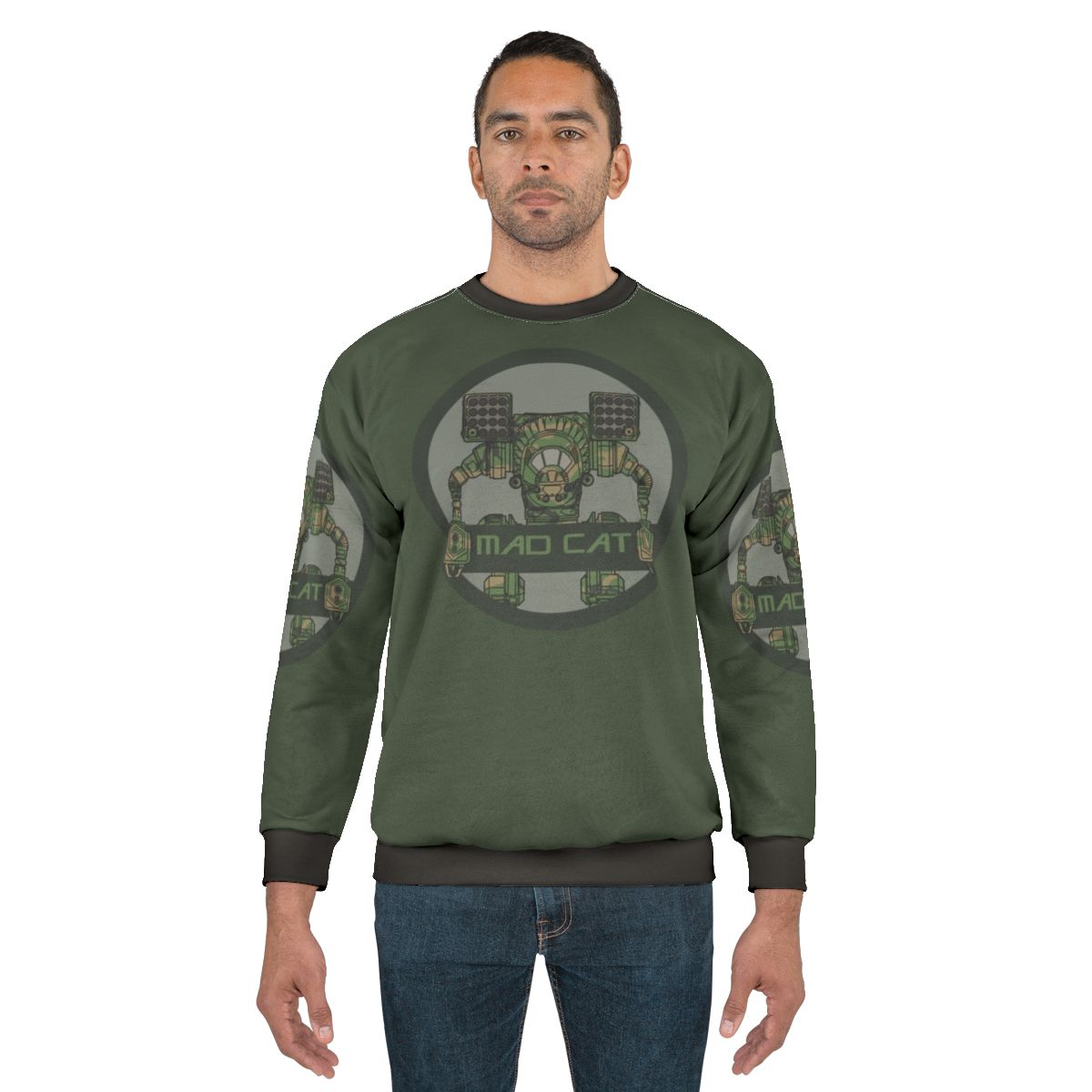 Mechwarrior mad cat mech camo sweatshirt