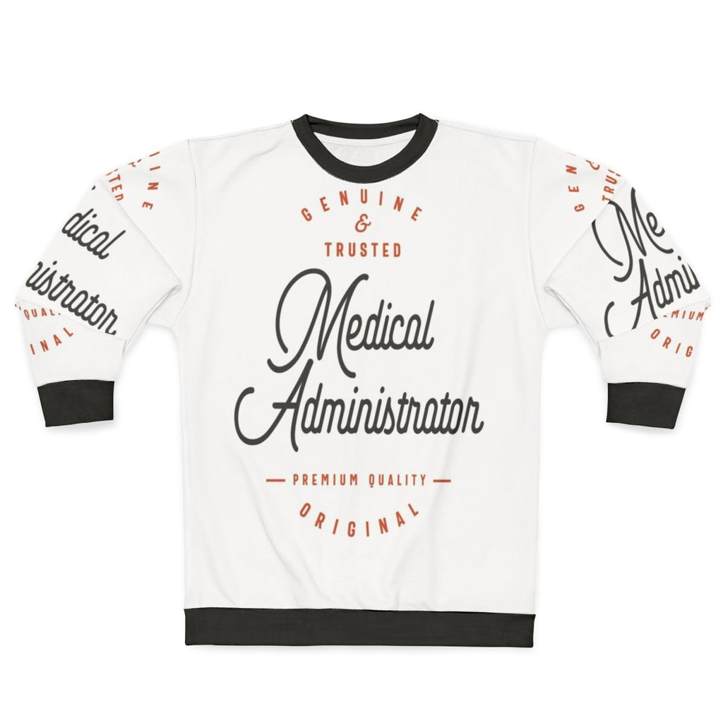 Cozy medical administrator sweatshirt for healthcare professionals