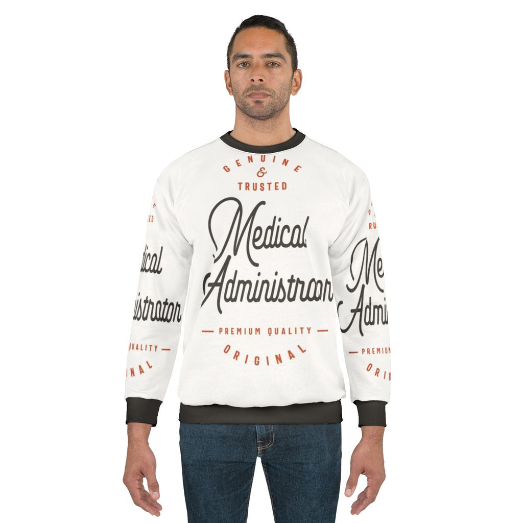 Cozy medical administrator sweatshirt for healthcare professionals
