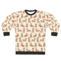 Medieval fantasy corgi sweatshirt with fairy tale and magical elements