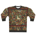 Medieval Unicorn Floral Tapestry Sweatshirt