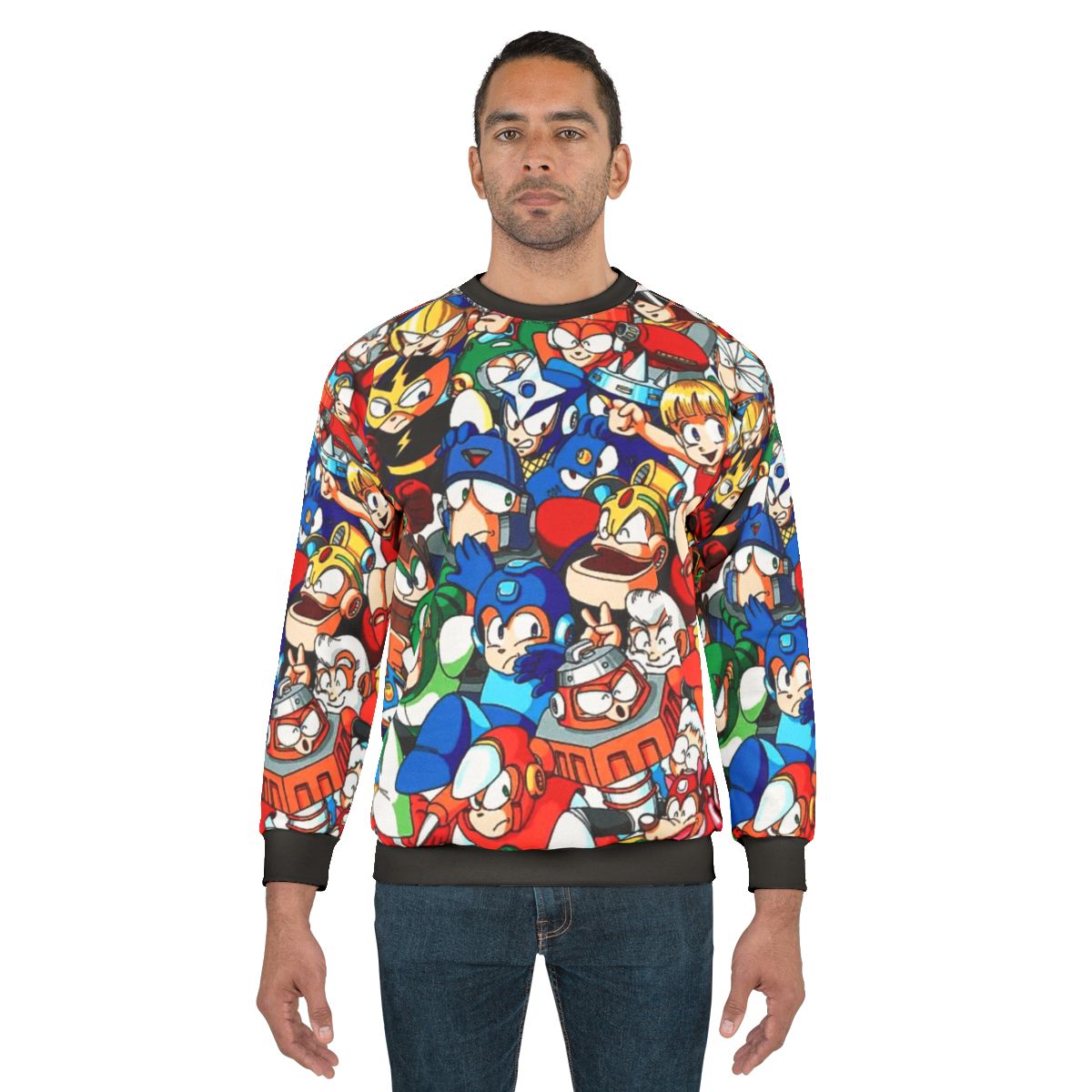 Mega Man Robot Masters Retro Gaming Sweatshirt