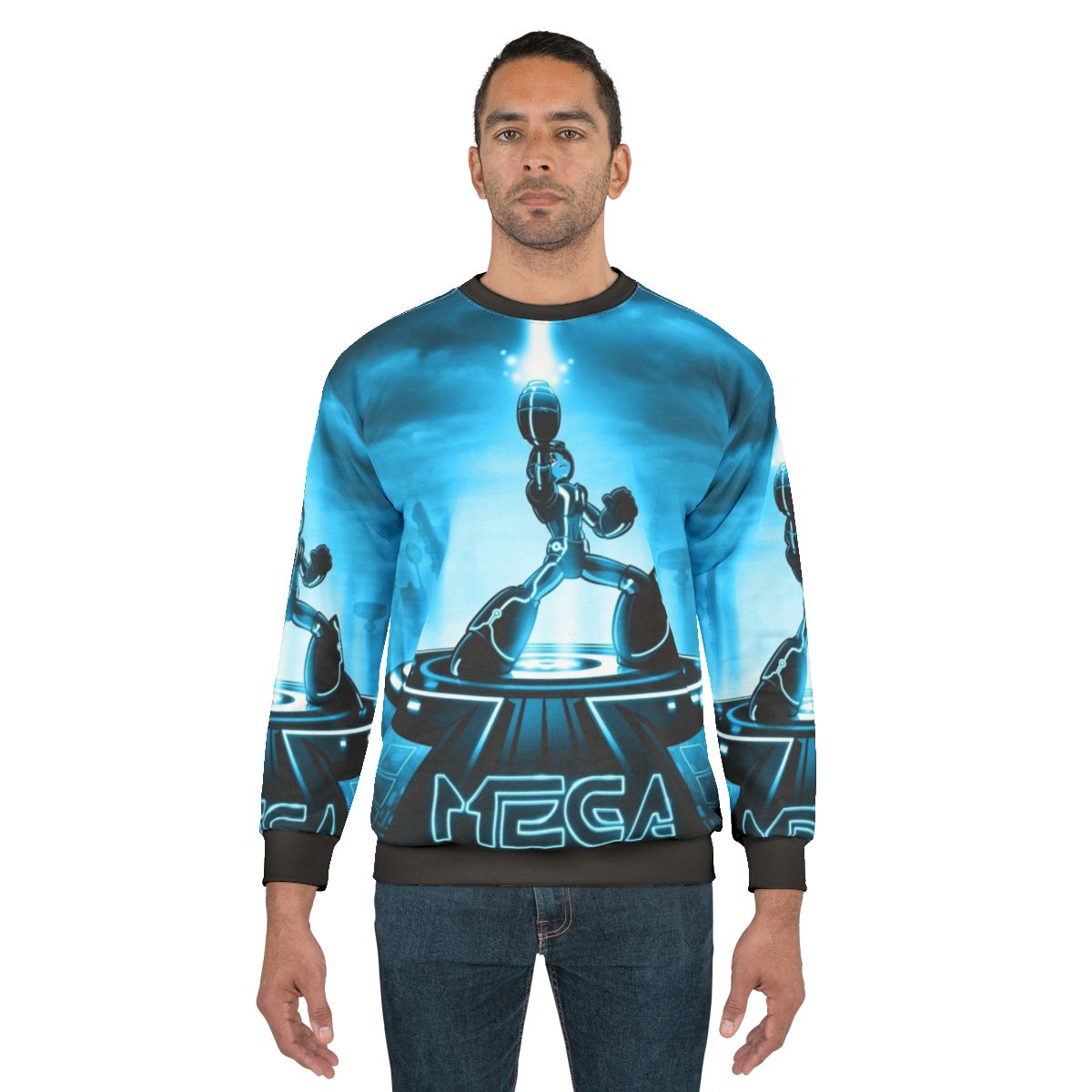 Mega Movie Poster Retro Video Game Sweatshirt