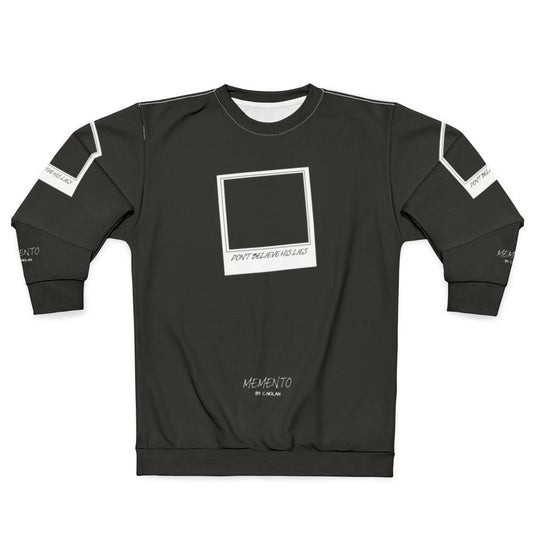 Memento minimalist movie poster sweatshirt