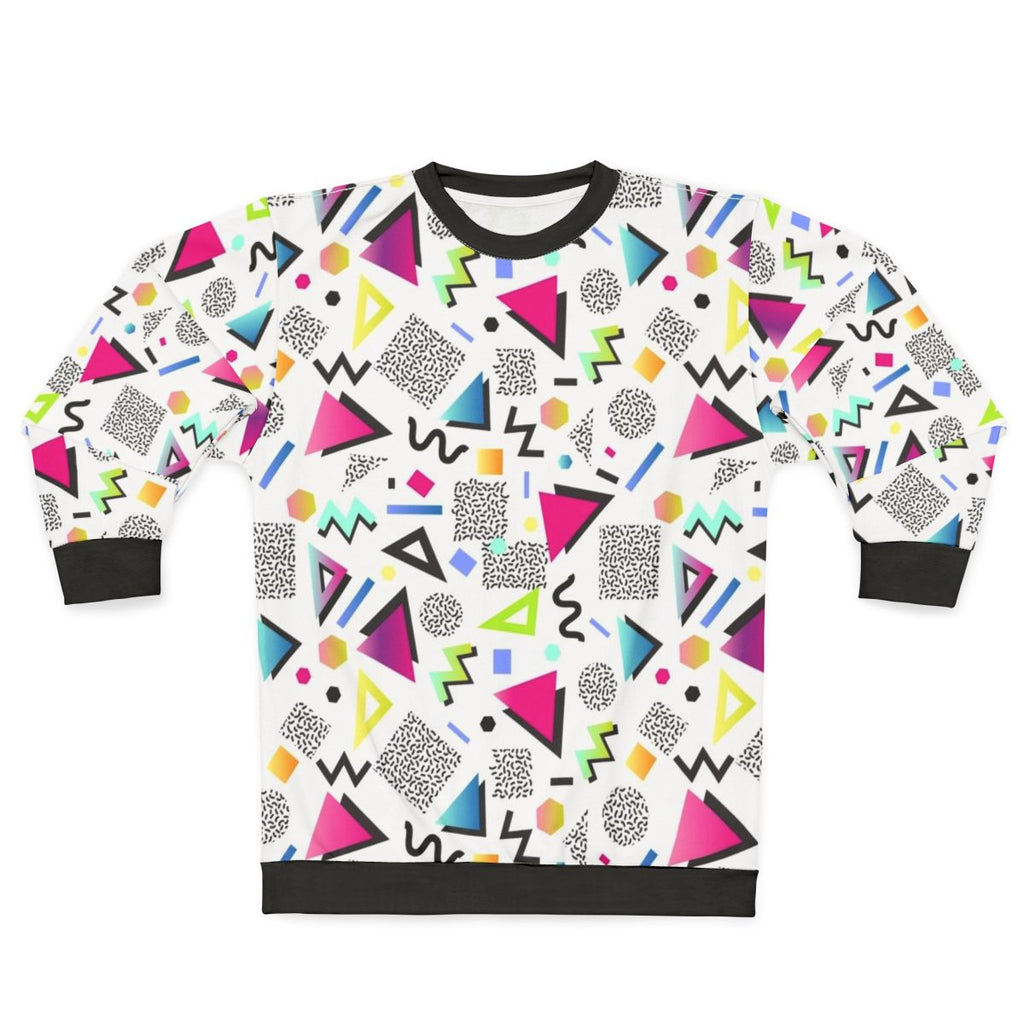 Memphis style geometric abstract sweatshirt