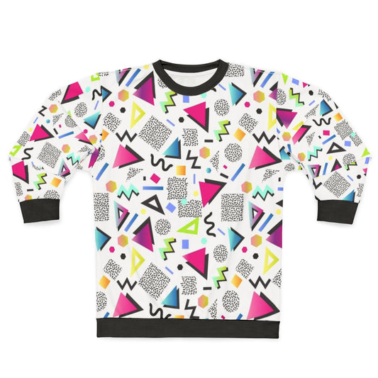 Memphis style geometric abstract sweatshirt