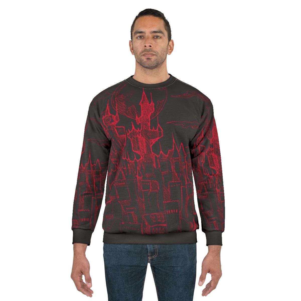 Menacing Gothic Castle Sweatshirt