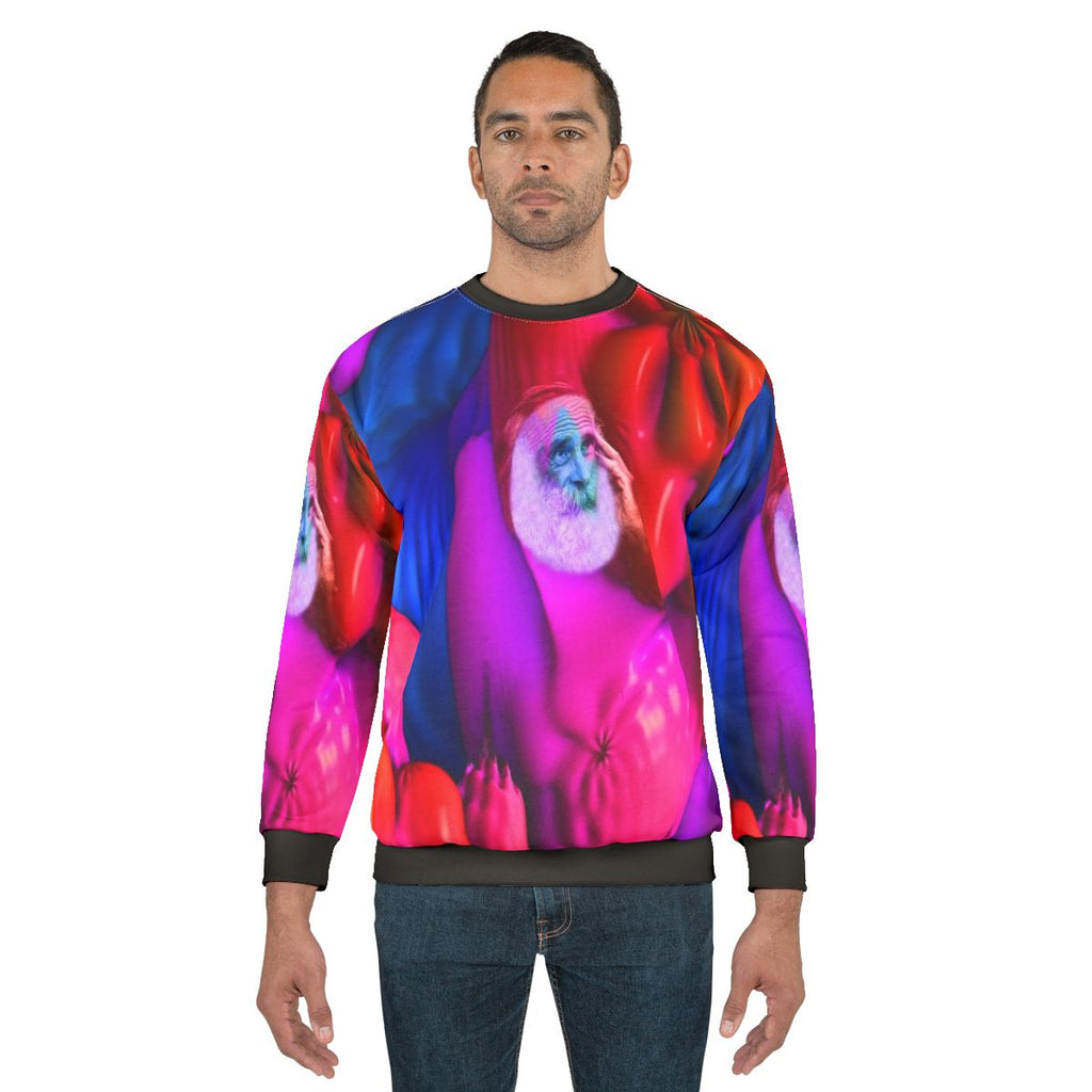 Merlin inspired fantasy sweatshirt with abstract patterns
