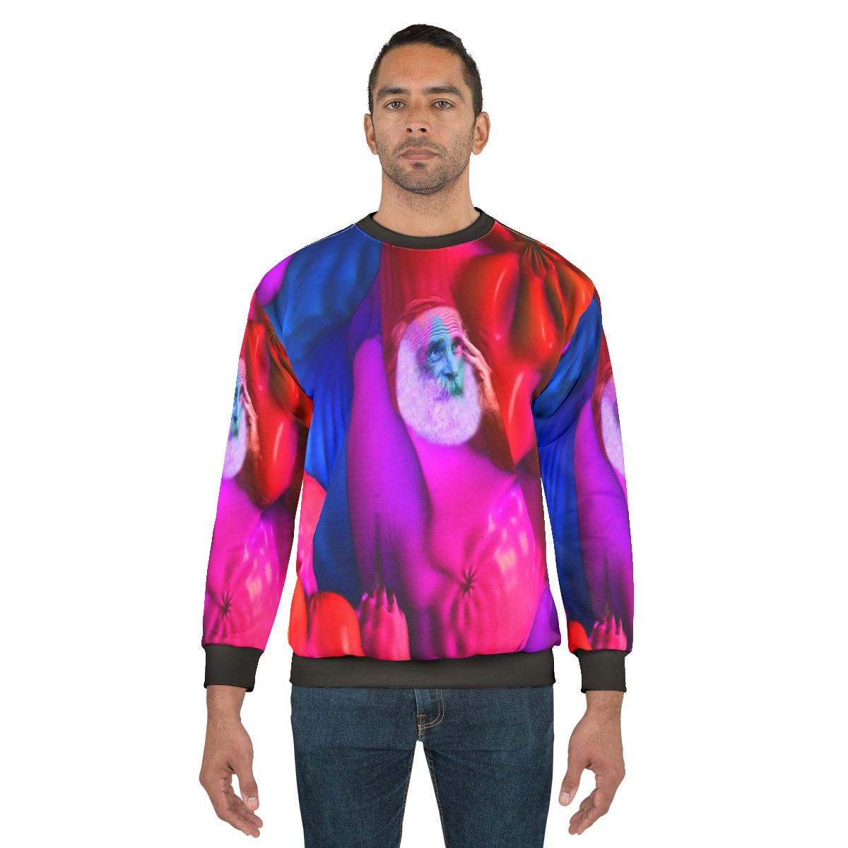 Merlin inspired fantasy sweatshirt with abstract patterns