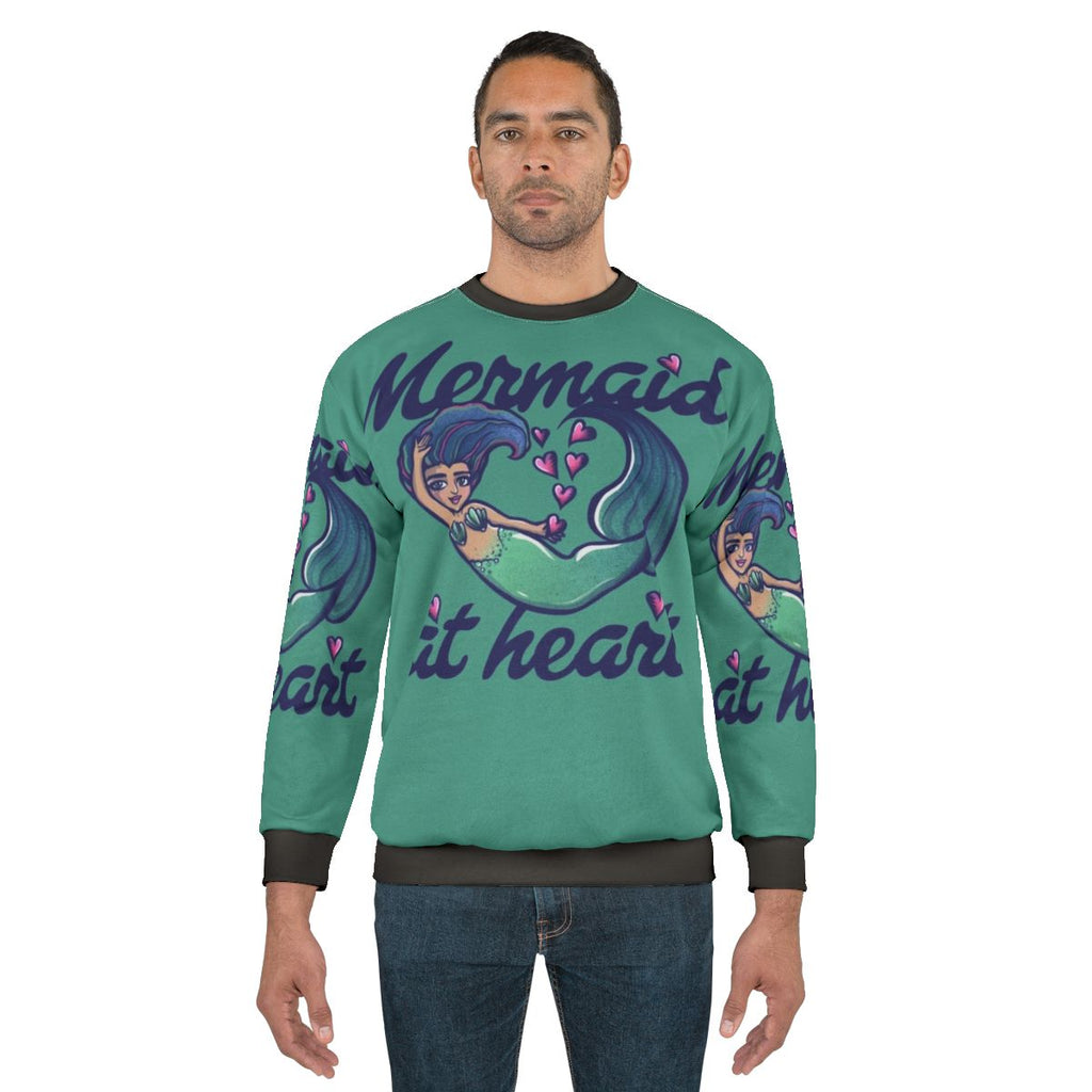 Mermaid At Heart Ocean-Inspired Sweatshirt