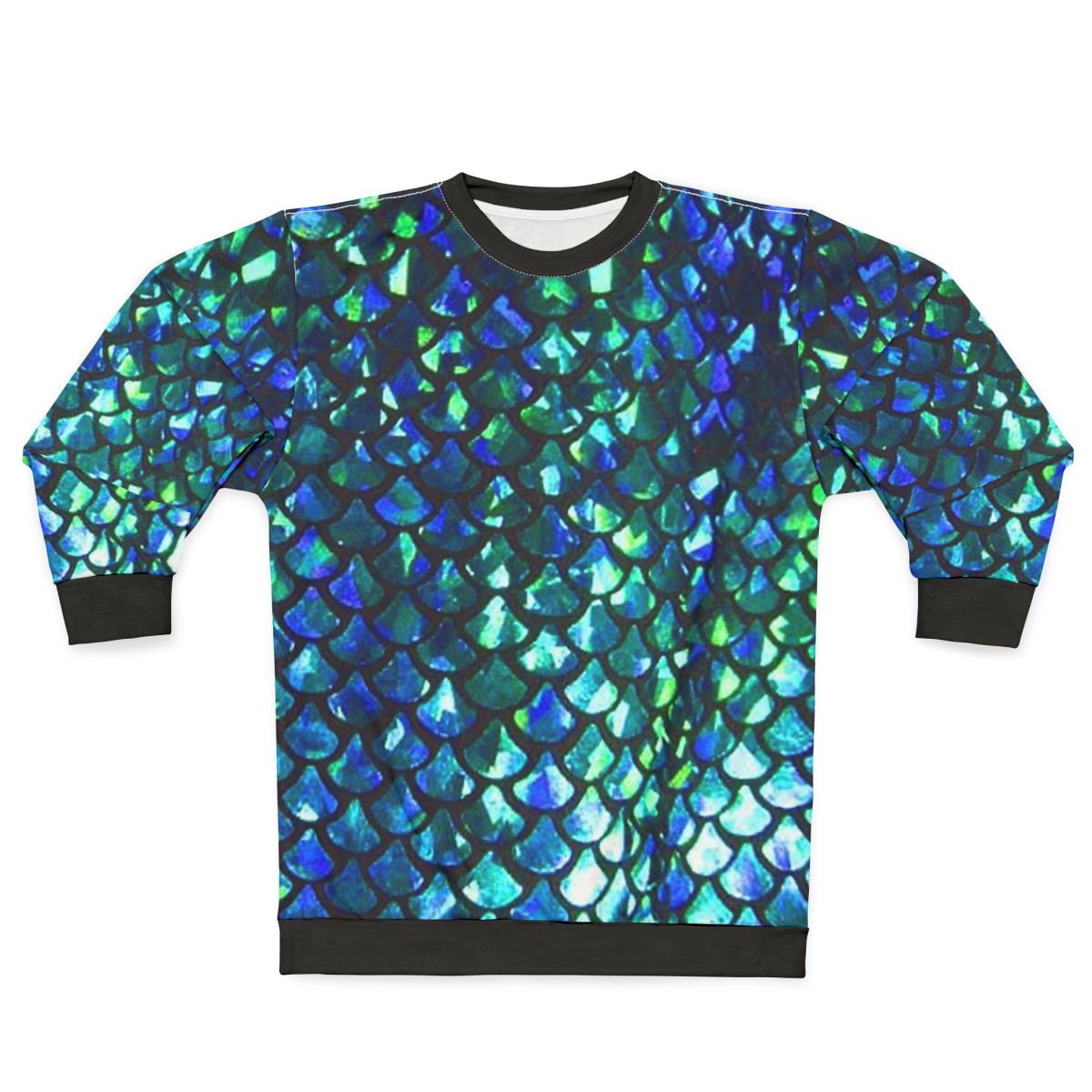 Shimmery glimmer mermaid fish scales sweatshirt