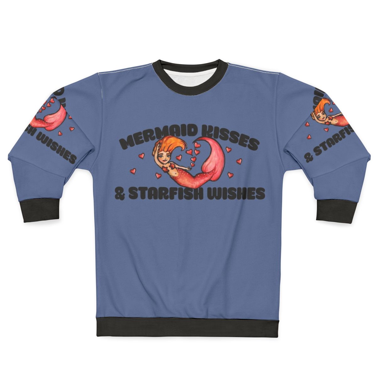 Mermaid Kisses and Starfish Wishes Crewneck Sweatshirt