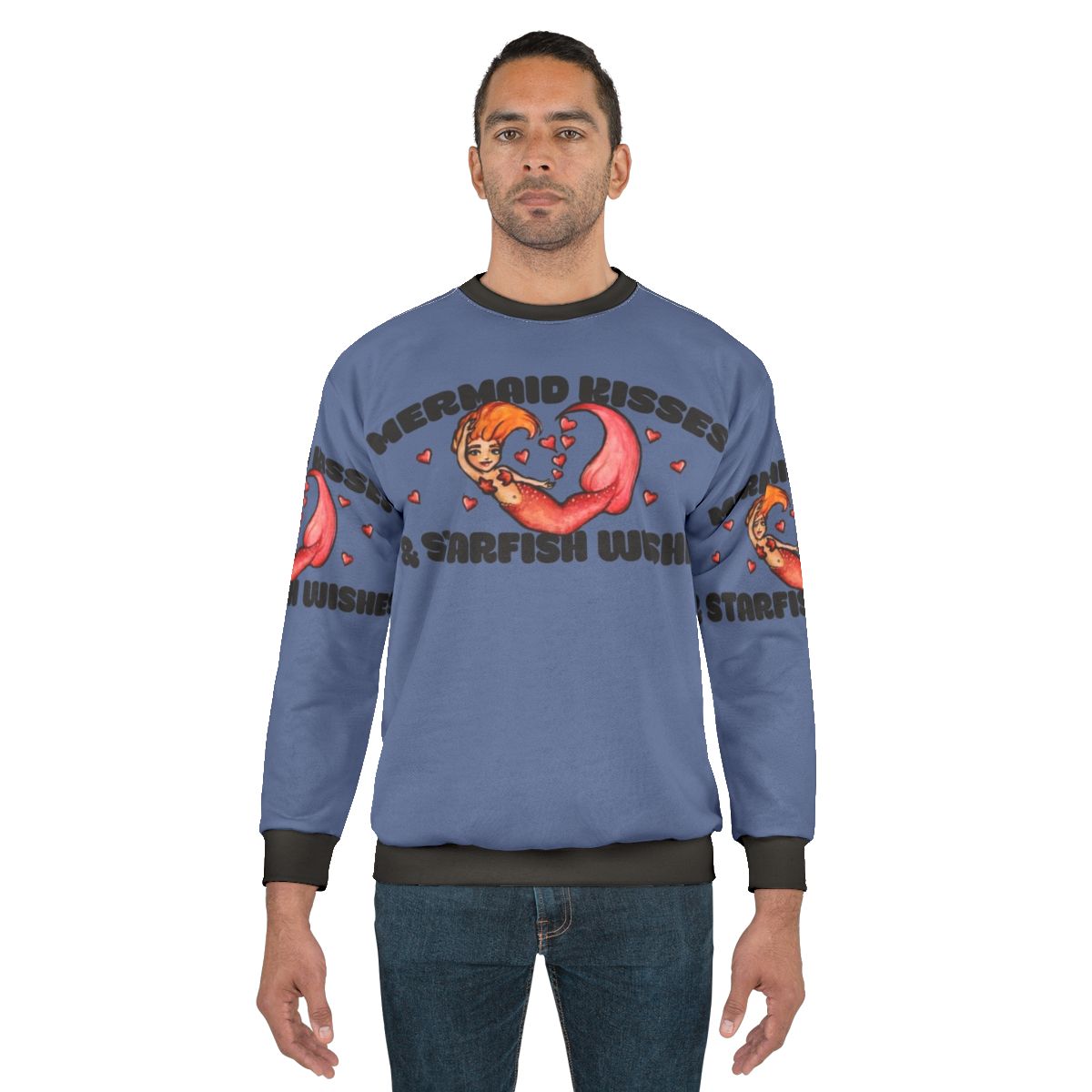Mermaid Kisses and Starfish Wishes Crewneck Sweatshirt