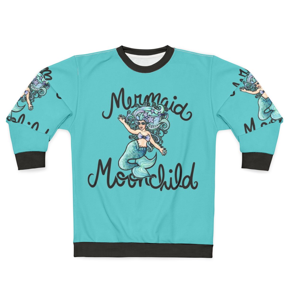 Mermaid Moonchild Sweatshirt - Goddess Belly Dance Apparel