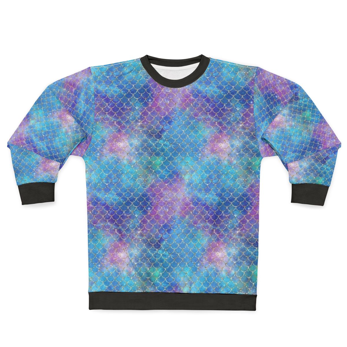 Mermaid scale pattern glitter sweatshirt