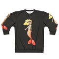 Mermaid-themed sweatshirt with ocean-inspired design