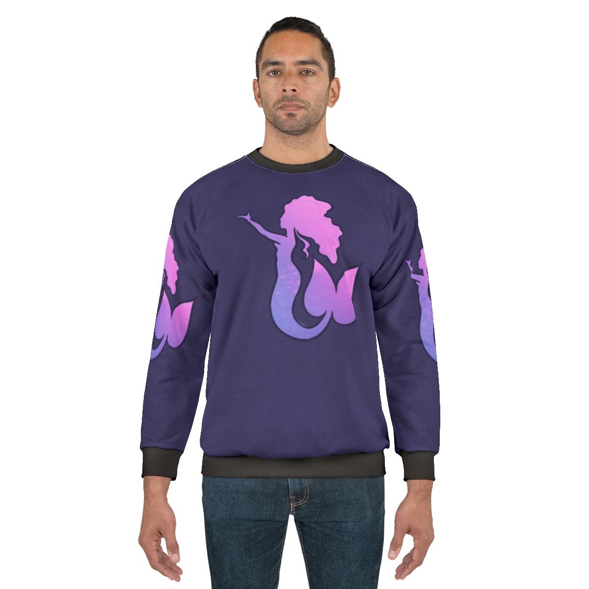 Mermaid Sweatshirt with pink and purple design