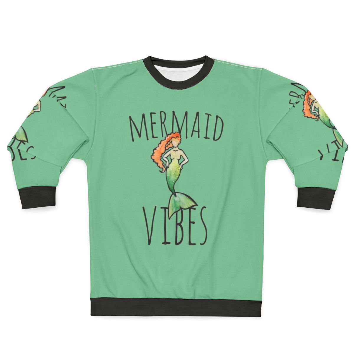 Mermaid Vibes Cozy Summer Sweatshirt