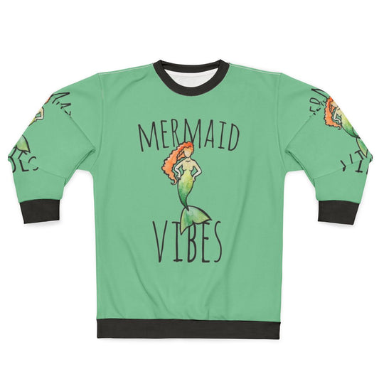 Mermaid Vibes Cozy Summer Sweatshirt