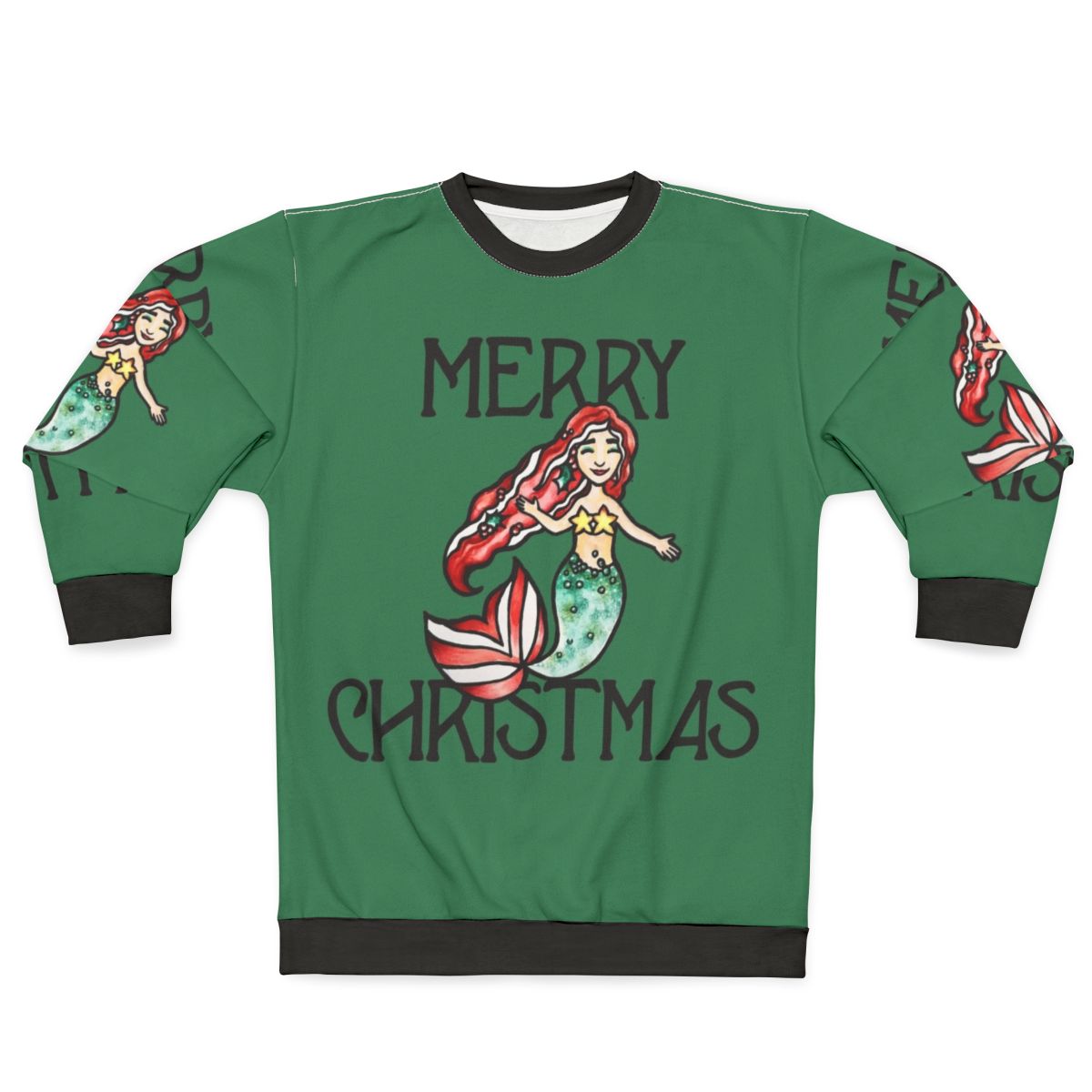 Merry Christmas Mermaid Sweatshirt