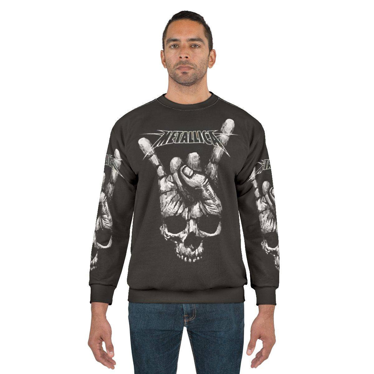 Metalica logo graphic trending band sweatshirt