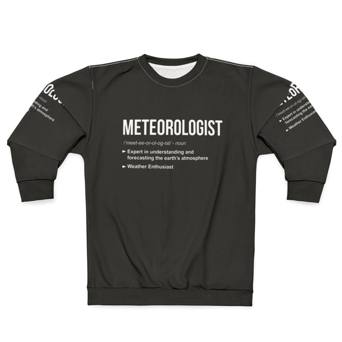 Meteorology weather expert graduation gift sweatshirt