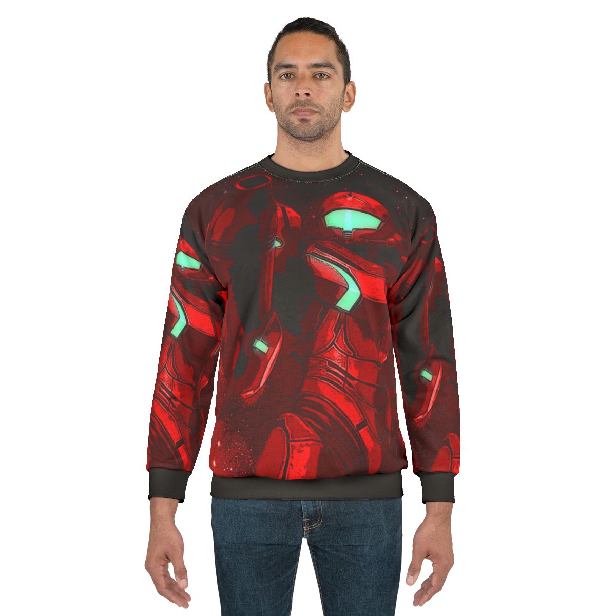 Metroid women's sweatshirt with game logo design