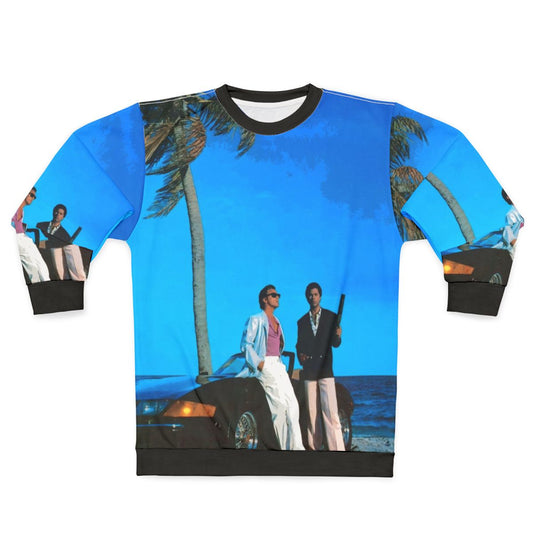 Miami Vice Crockett and Tubbs Retro Illustration Sweatshirt