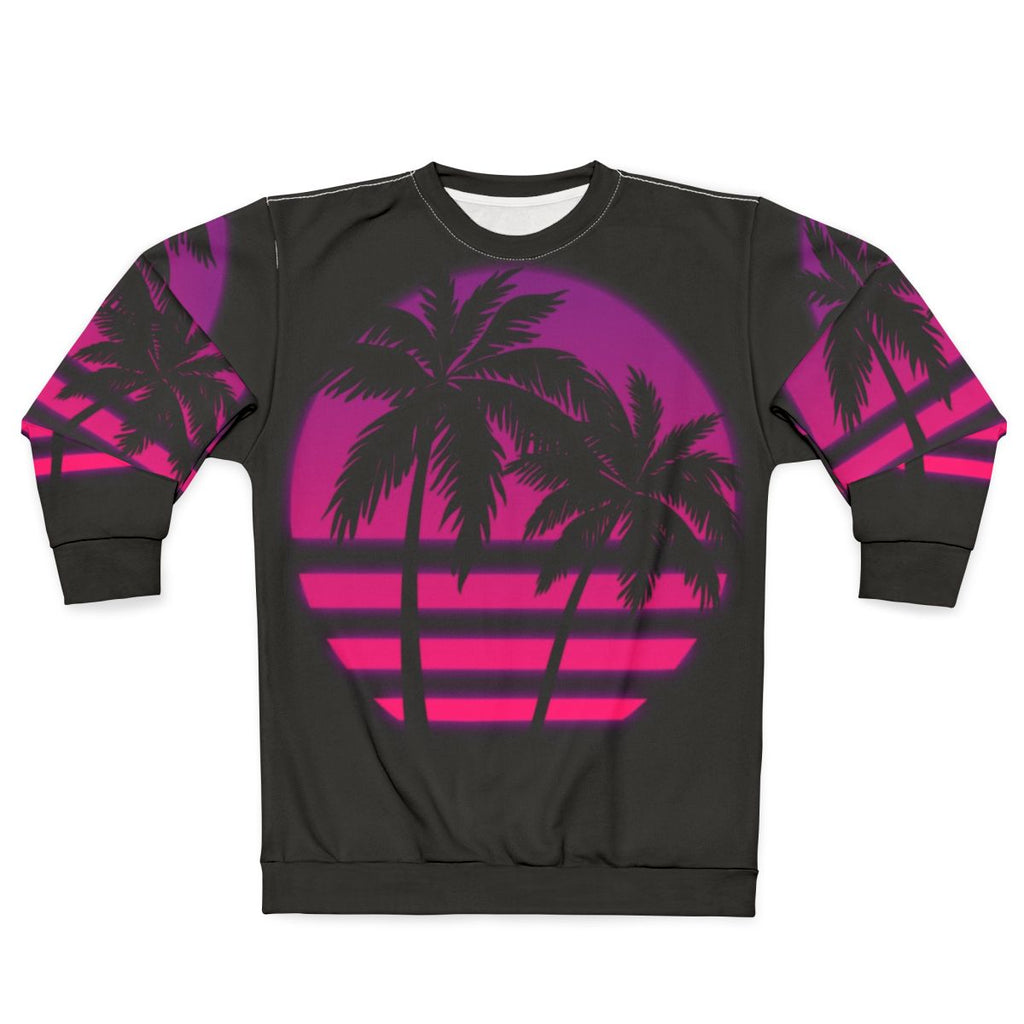 Retro miami wave synthwave aesthetic sweatshirt