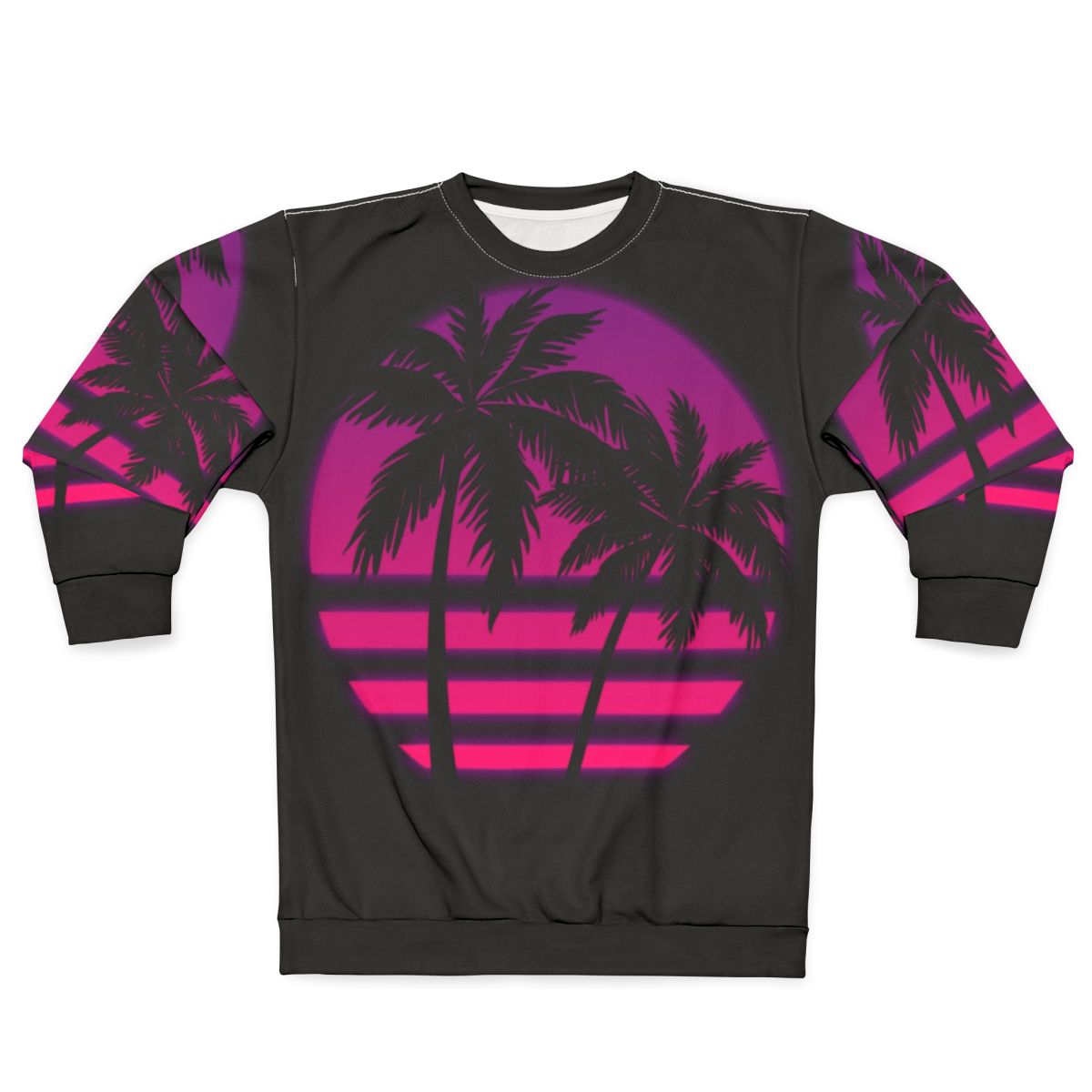 Retro miami wave synthwave aesthetic sweatshirt
