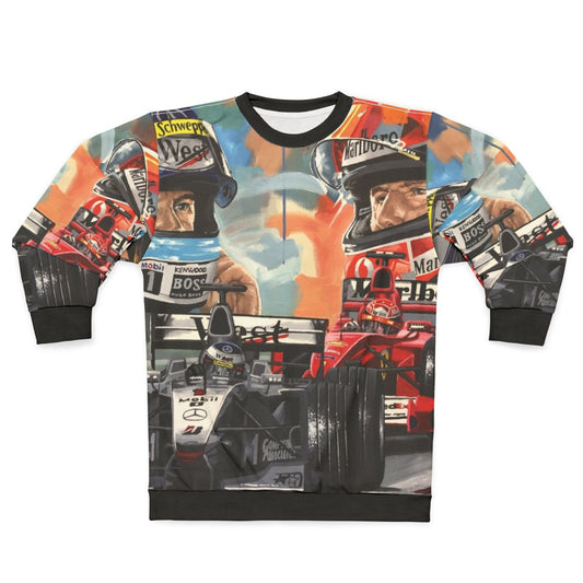 Michael Schumacher and Mika Hakkinen Formula One Racing Sweatshirt