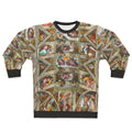 Michelangelo's Sistine Chapel painting on a sweatshirt