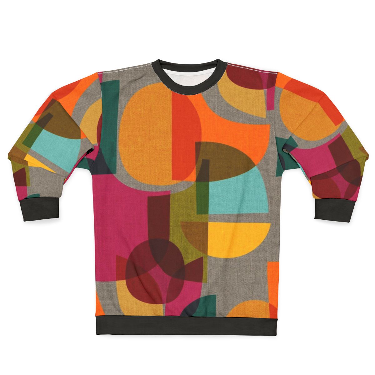 Multicolor mid century inspired kaleidoscope sweatshirt