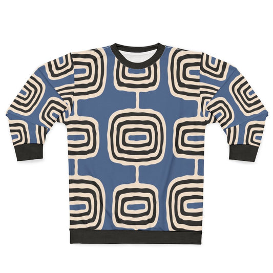 Mid Century Modern Atomic Rings Pattern Sweatshirt