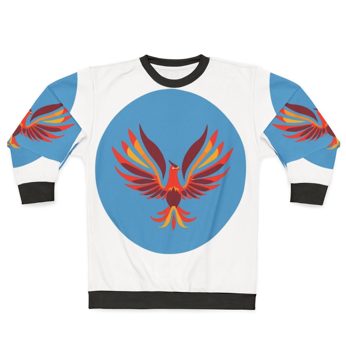 Mid century modern phoenix legendary animals sweatshirt