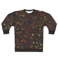 Midnight floral sweatshirt with mythical animal print