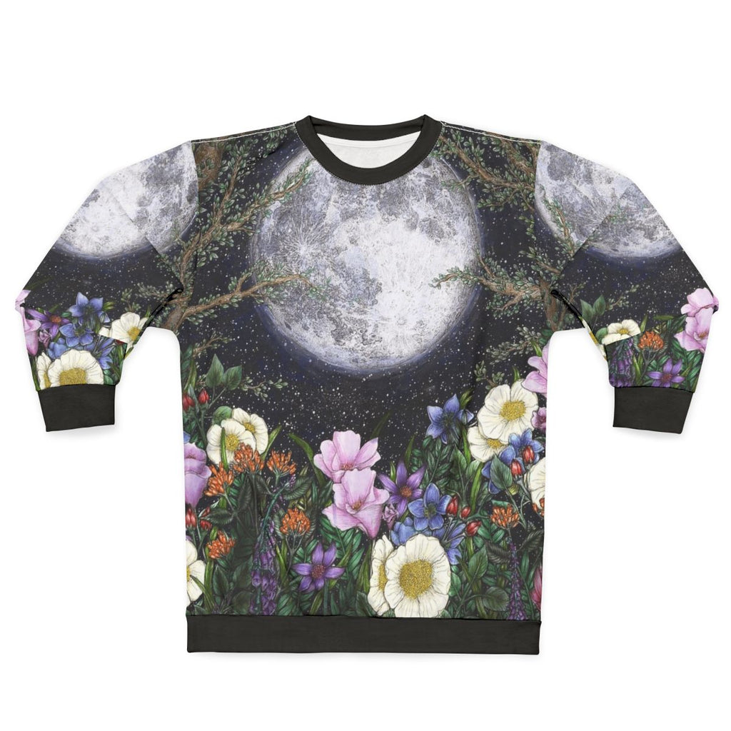 Midnight In The Garden II Floral Nature Sweatshirt