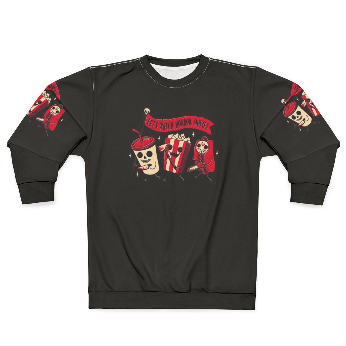 Spooky movie night vintage style sweatshirt
