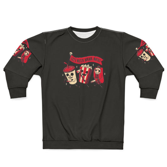 Spooky movie night vintage style sweatshirt