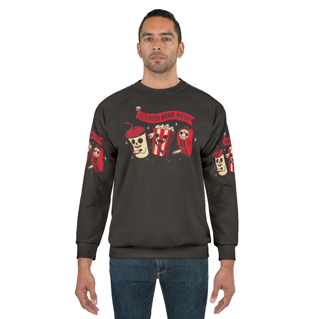 Spooky movie night vintage style sweatshirt