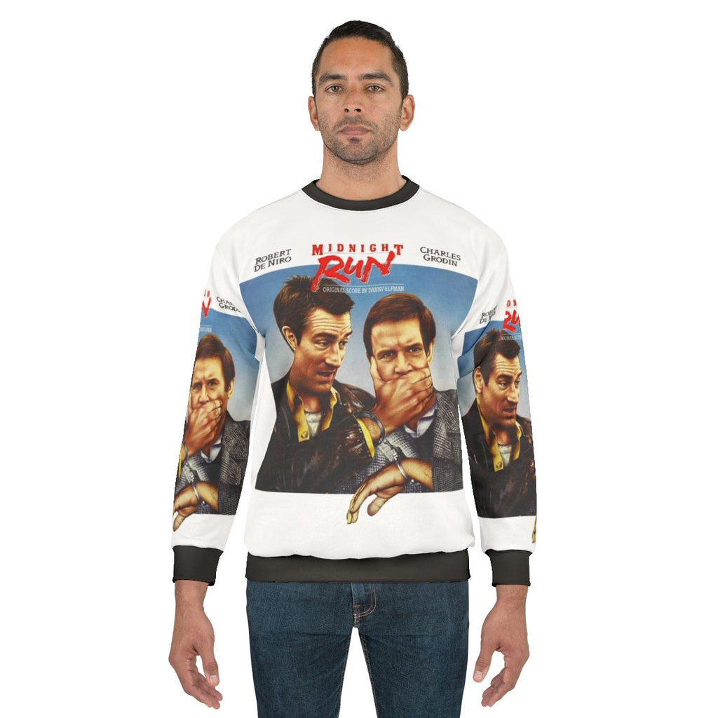 Classic "Midnight Run" movie-themed vintage 80s comedy sweatshirt