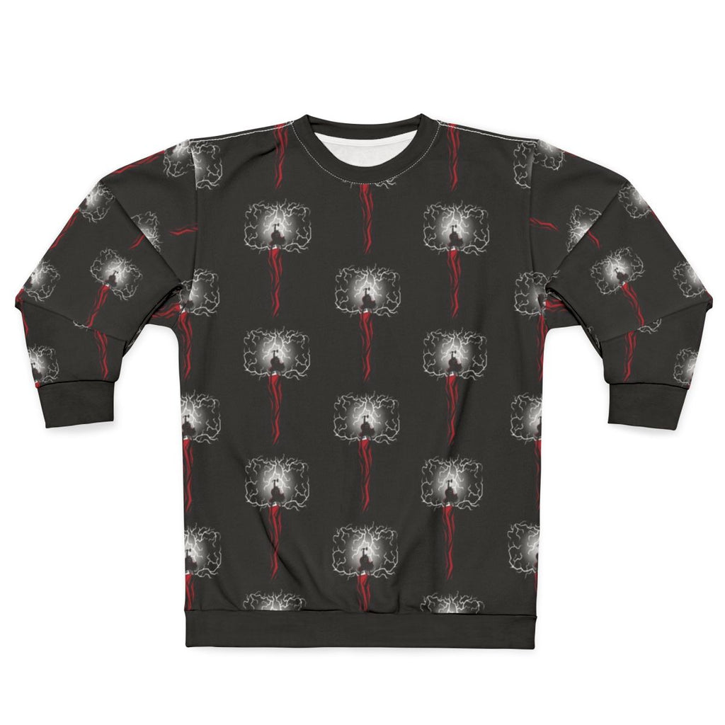Thor's Mighty Hammer Mjolnir on a Sweatshirt