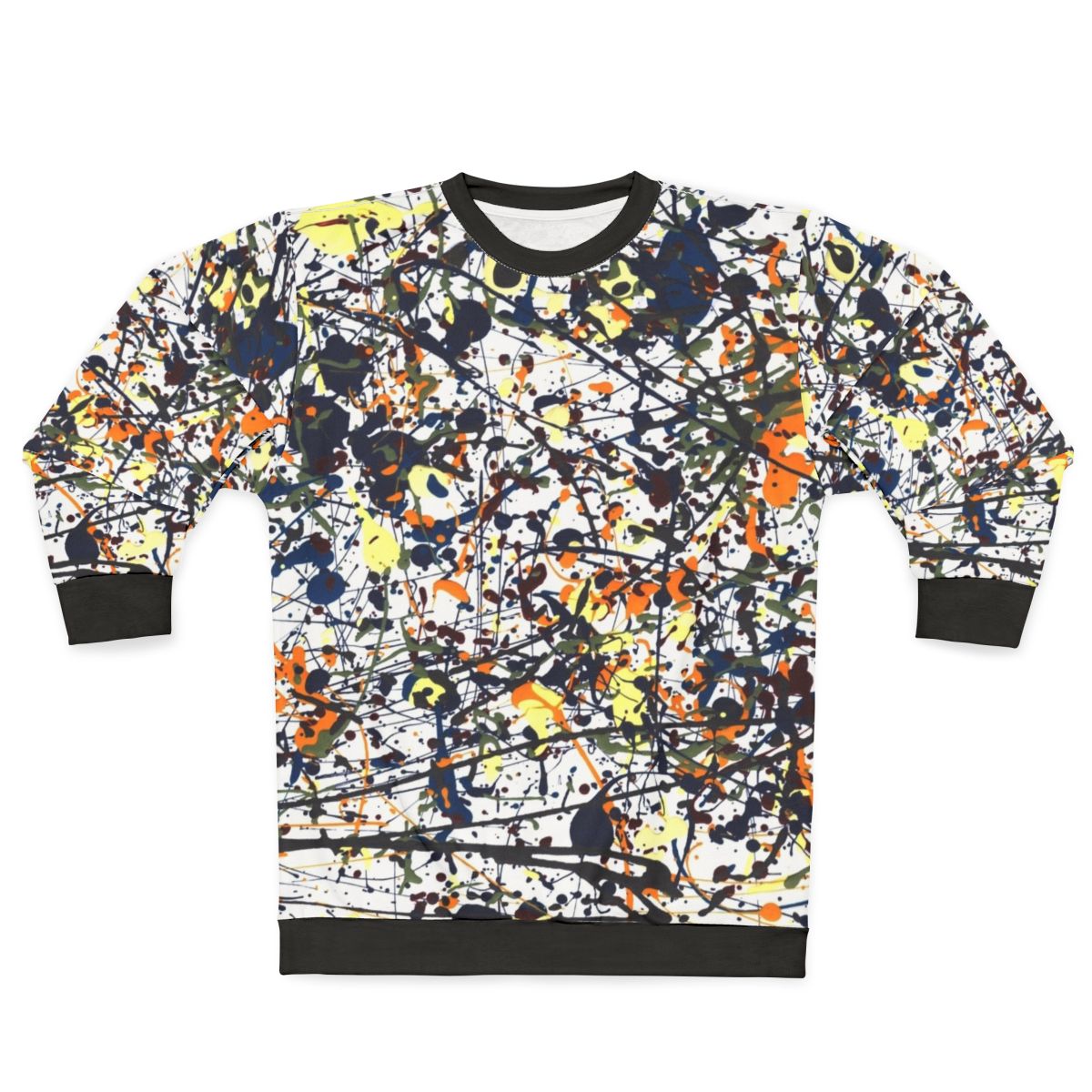 Mijumi Pollock Inspired Abstract Art Sweatshirt
