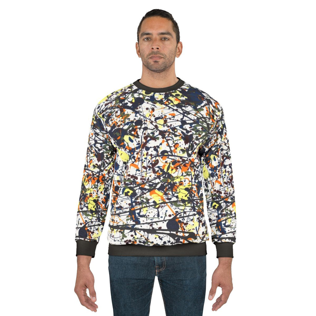 Mijumi Pollock Inspired Abstract Art Sweatshirt